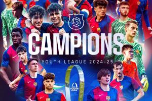 给一线队预热？巴萨U19夺青年欧冠冠军，本赛季加冕青年队三冠王